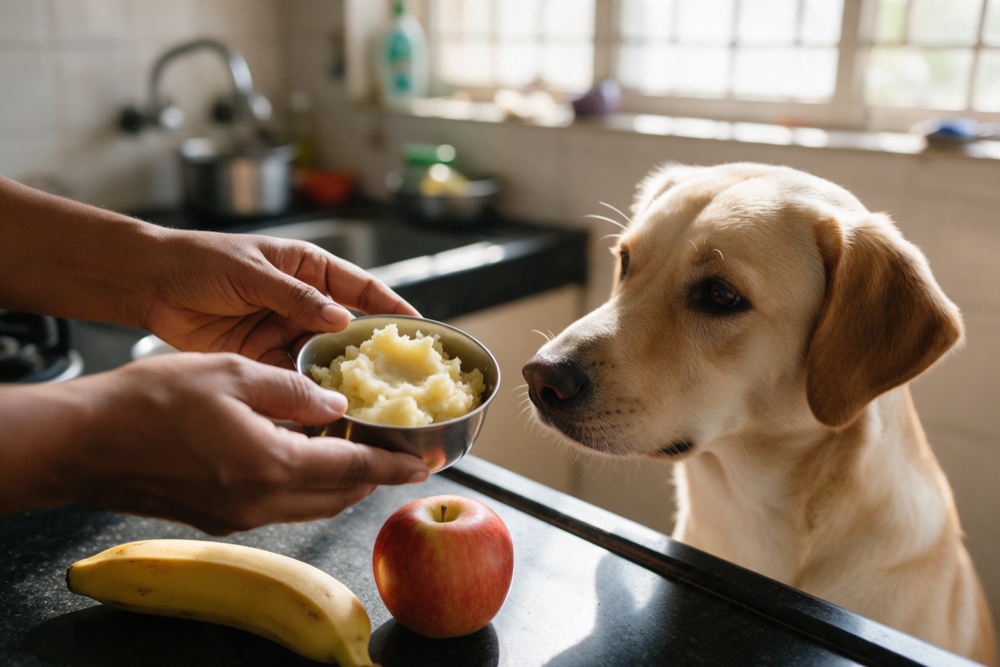 Set aside a plain spoonful before salt, ghee or tempering goes in, then keep extras under about 10% of daily calories.