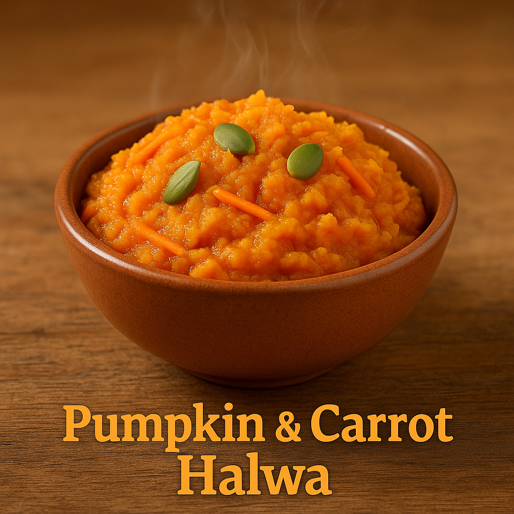Pumpkin & Carrot Halwa!